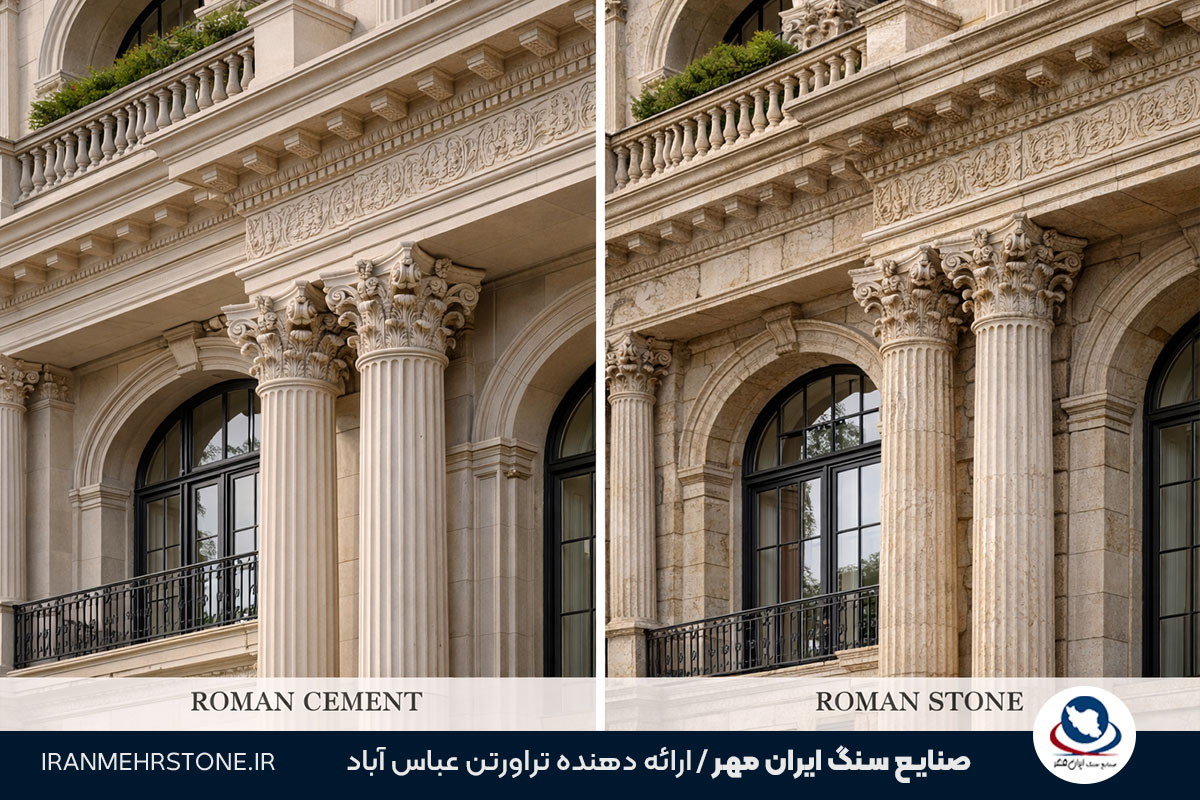 نمای رومی سیمانی