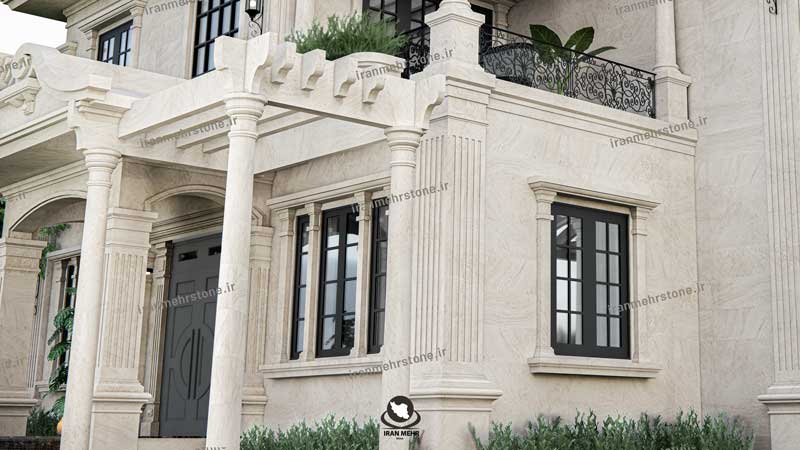 سنگ تراورتن در نما