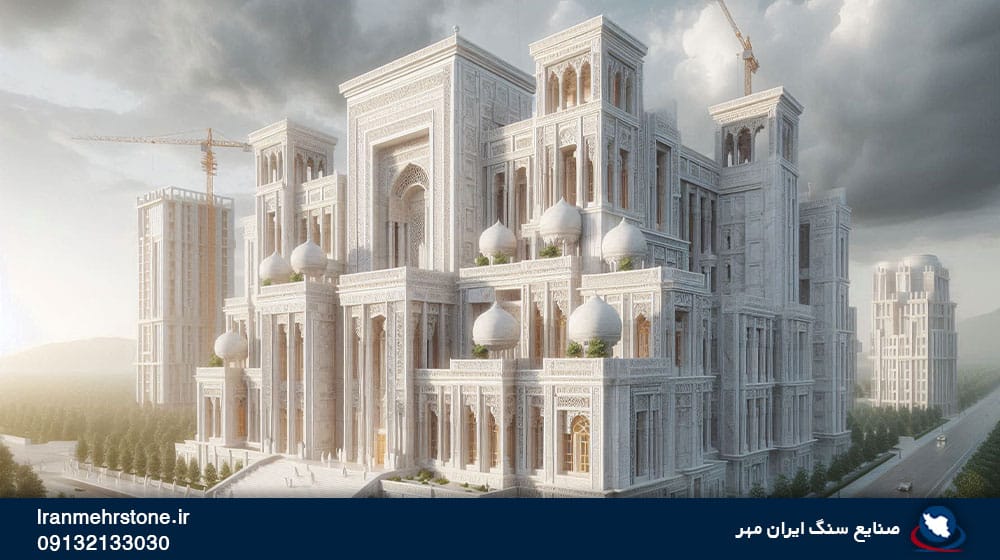 سنگ تراورتن در نما رومی