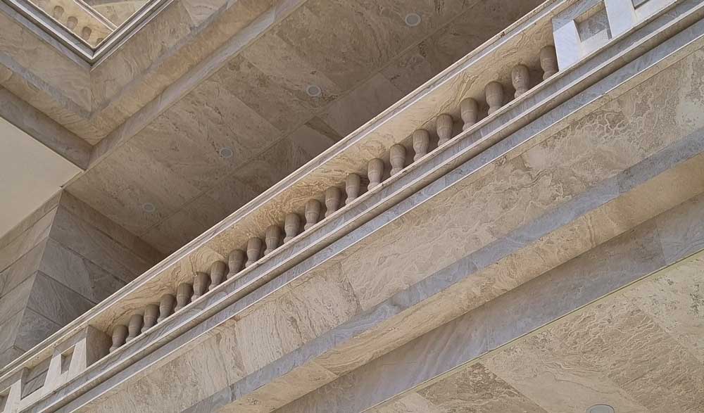 نمای کلاسیک با تراورتن عباس آباد
