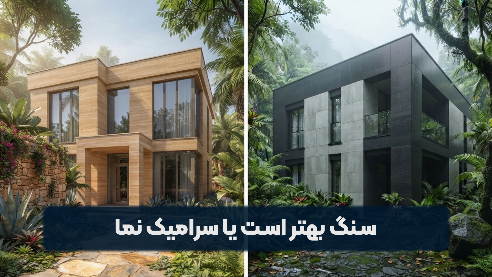 سنگ بهتر است یا سرامیک نما