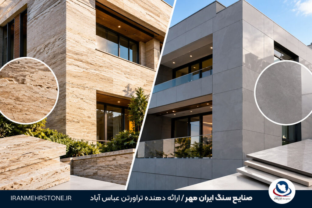 تفاوت سنگ نما با سرامیک