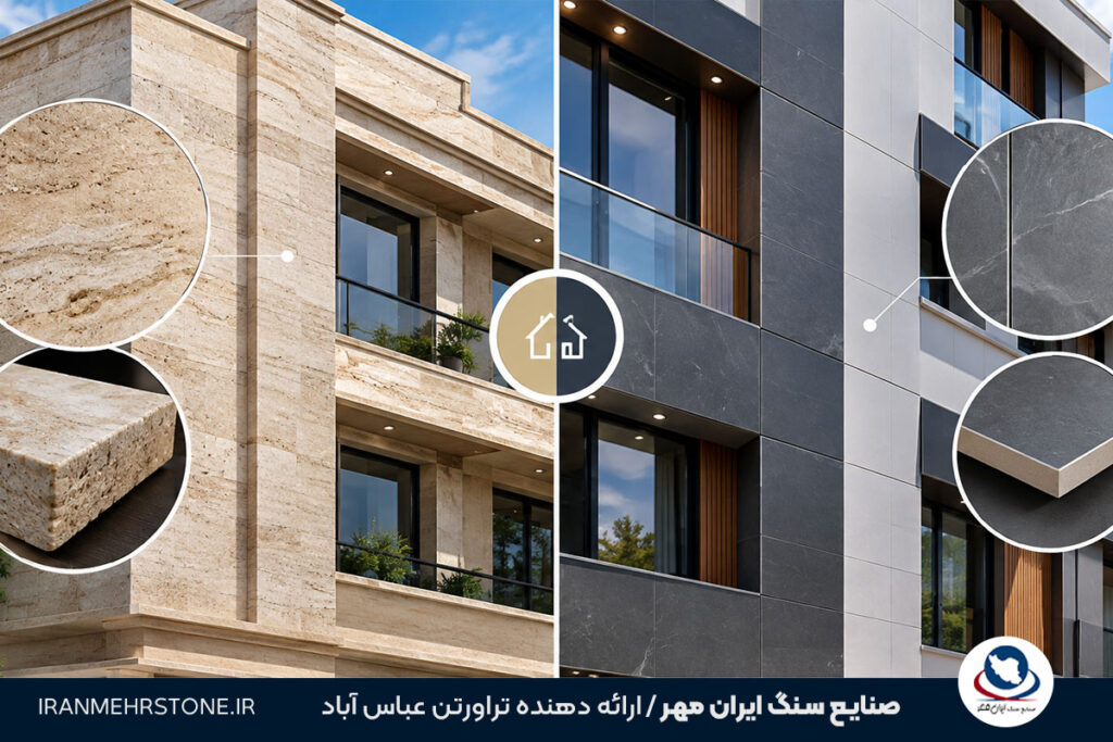 تفاوت سنگ نما با سرامیک